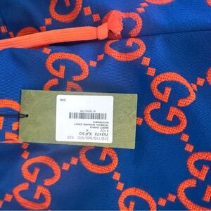 Gucci Vibrant Blue and Orange Tote